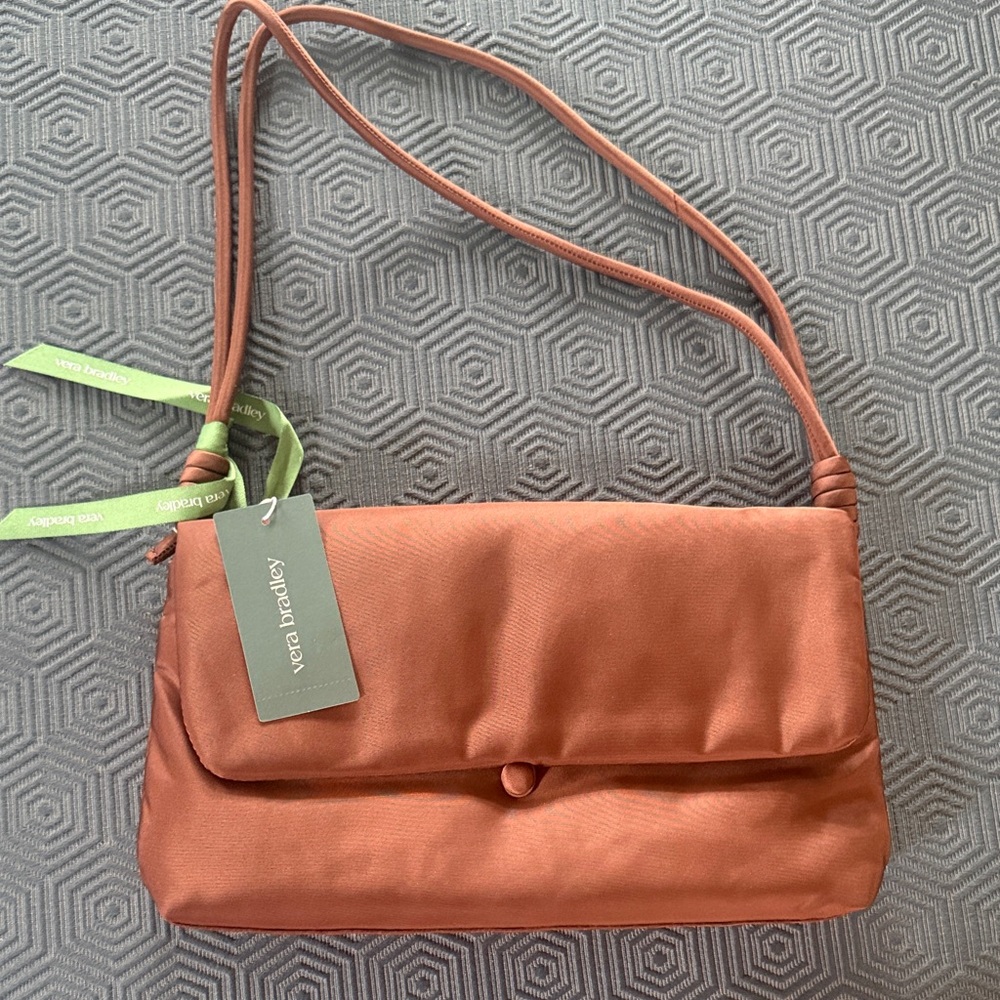 Vera Bradley brown Shoulder Bag with Slim Strap